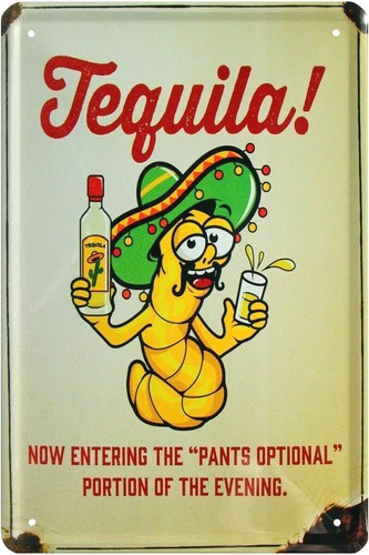 Blechschild 20x30 tequila - blechschild,